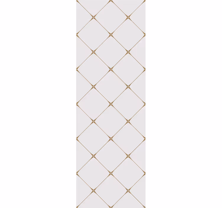 Papier peint carrés lignes de diamant géométriques - TenStickers