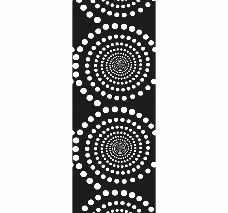 Papier peint chambre ado pois concentriques - TenStickers