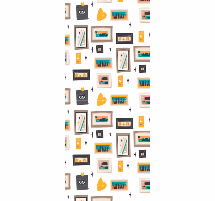 Papier peint industriel motifs de bureau rétro - TenStickers