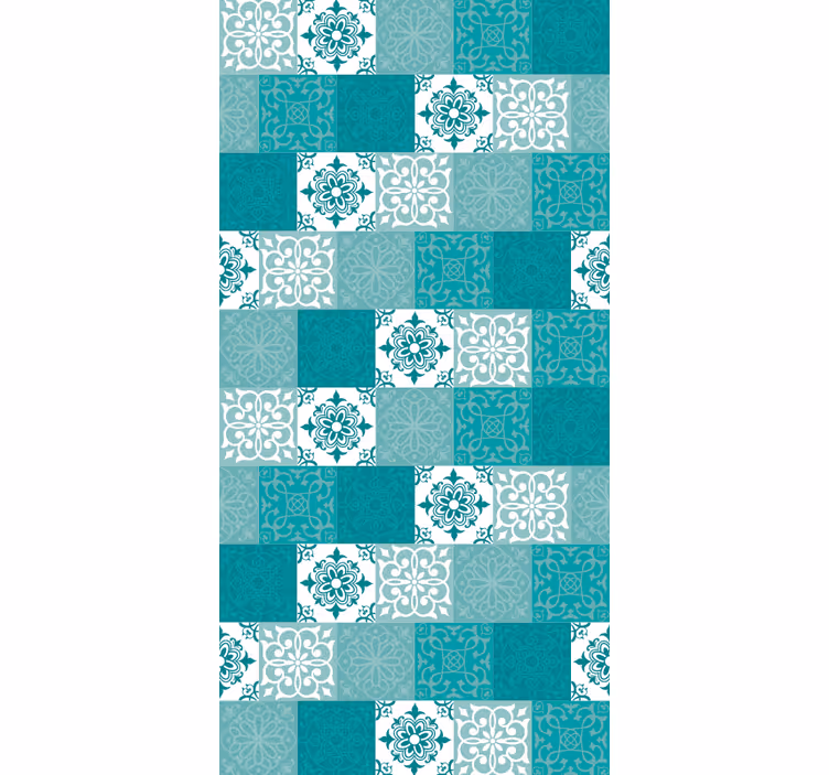 Papier peint carreaux de ciment tuiles ornementales - TenStickers
