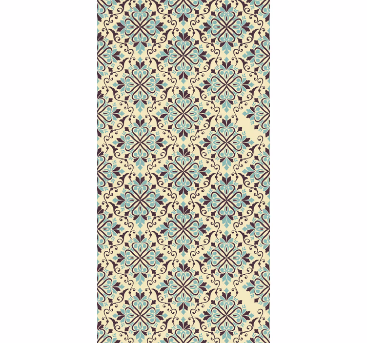 Papier peint carreaux de ciment motifs ornés - TenStickers