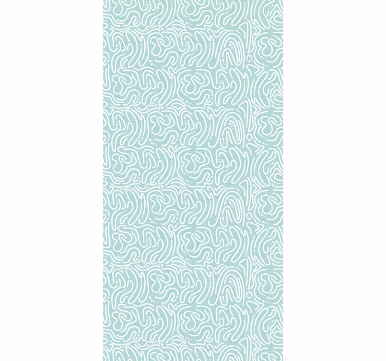 Papier peint abstrait labyrinthe vert - TenStickers