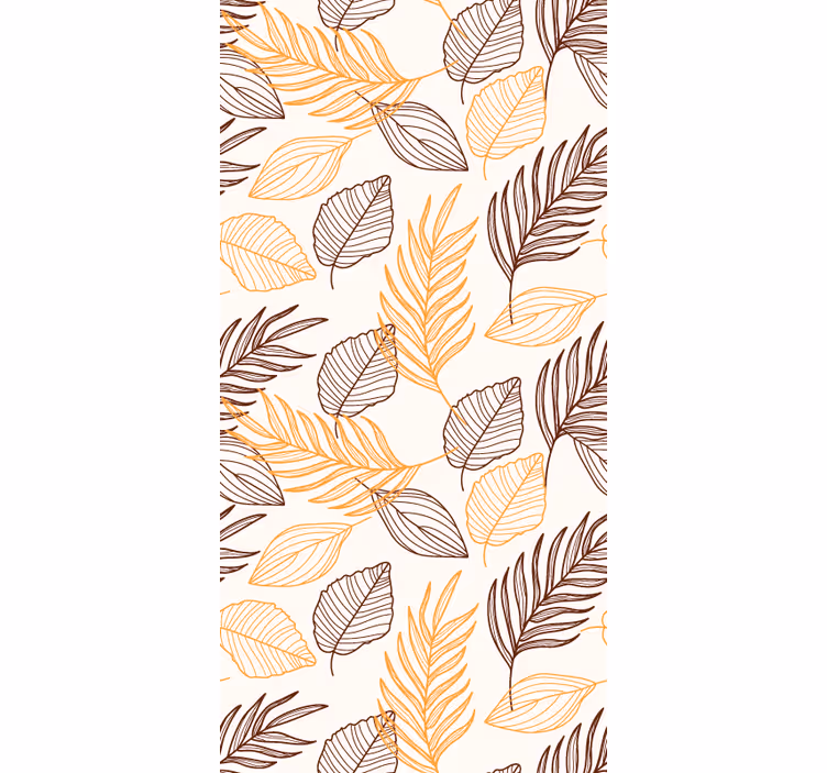 Papier peint feuillage motif feuillage d'automne - TenStickers