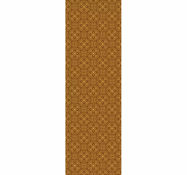 Papier peint carreaux de ciment géométrique floral - TenStickers