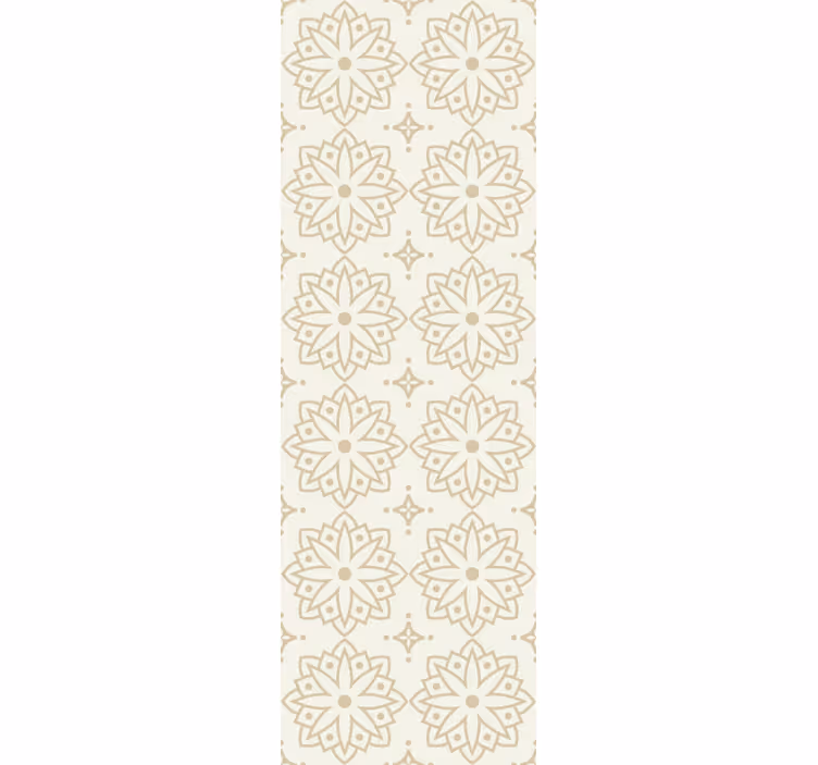 Papier peint fleuri motif d'ornement floral - TenStickers