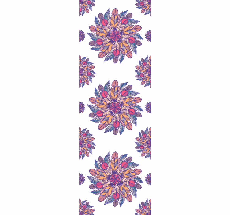Papier peint floral motif éclat floral - TenStickers