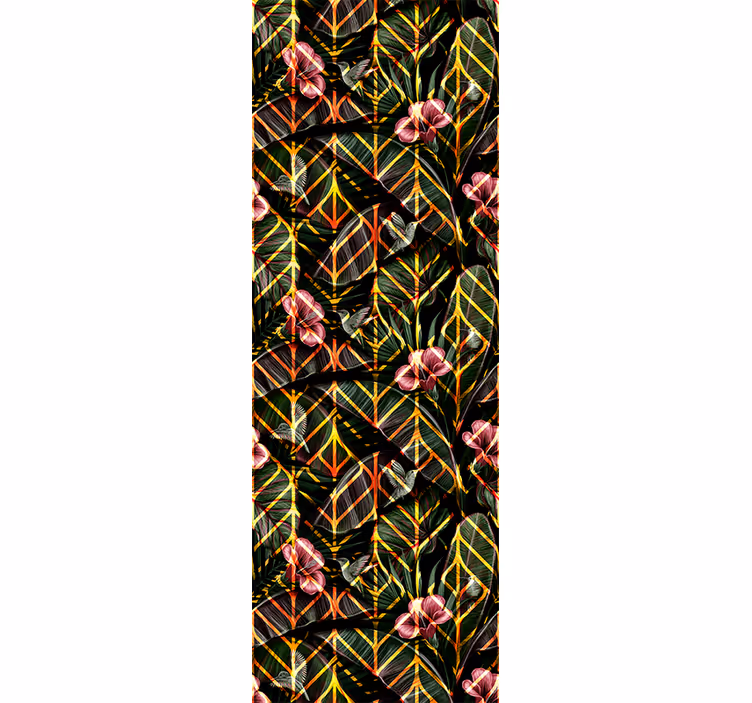 Papier peint nature motif de feuillage floral - TenStickers