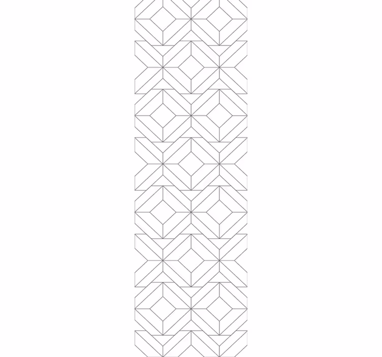 Papier peint formes géometriques motif cubique - TenStickers