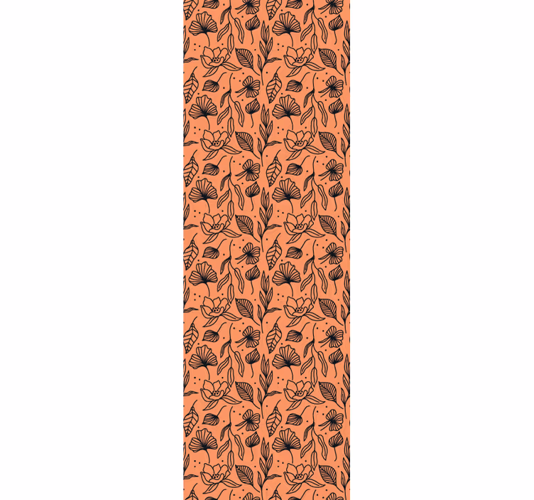 Papier peint floral intérieur à motifs floraux - TenStickers