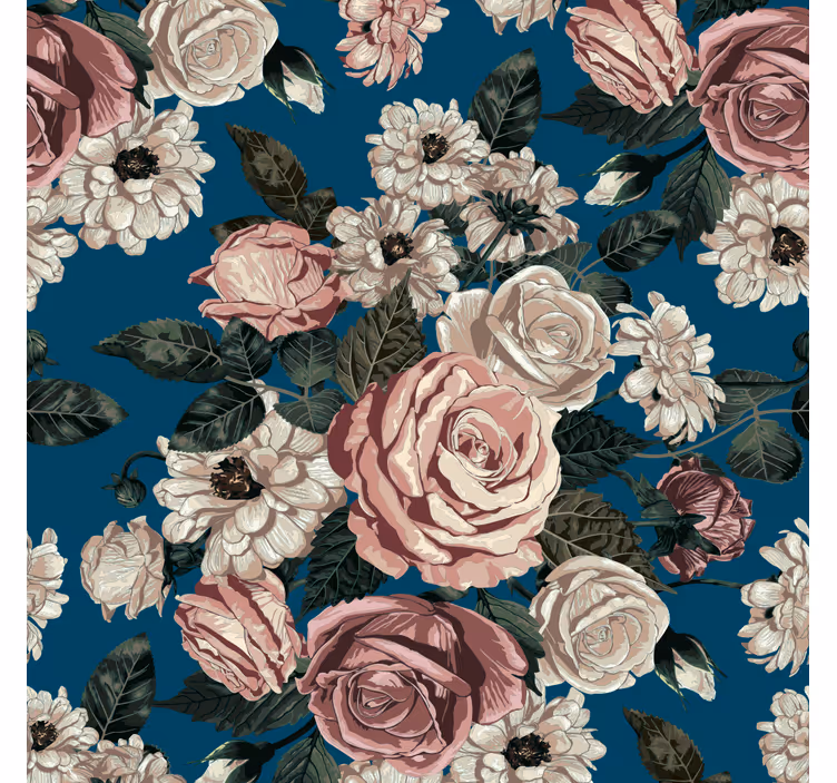 Papier peint floral fleurissant élégant - TenStickers