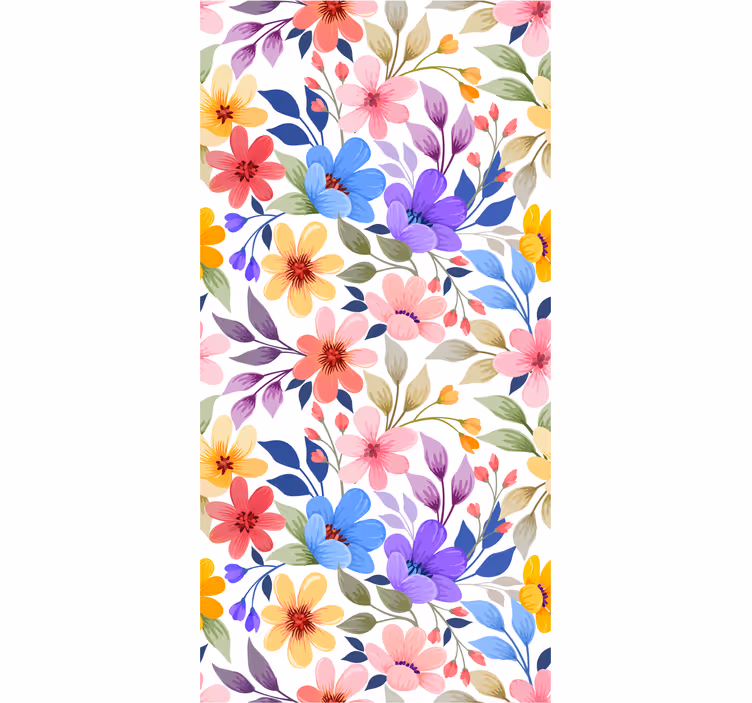 Papier peint floral fleur florale - TenStickers