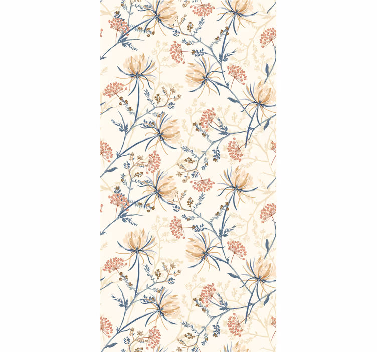Papier peint floral brise botanique - TenStickers