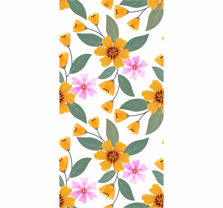 Papier peint floral abondance florale - TenStickers