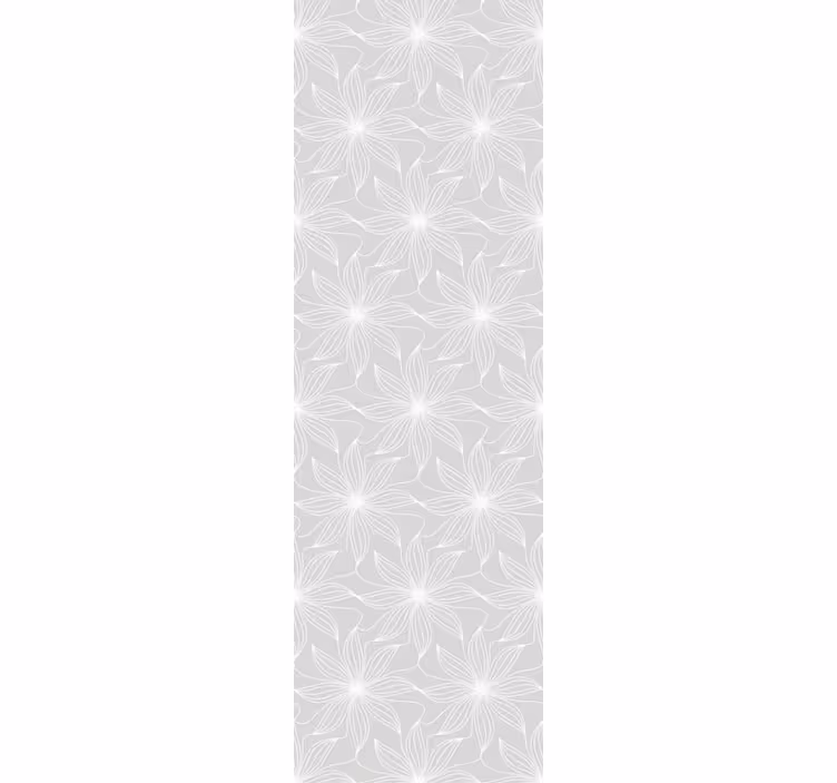 Papier peint gris géométrie florale - TenStickers