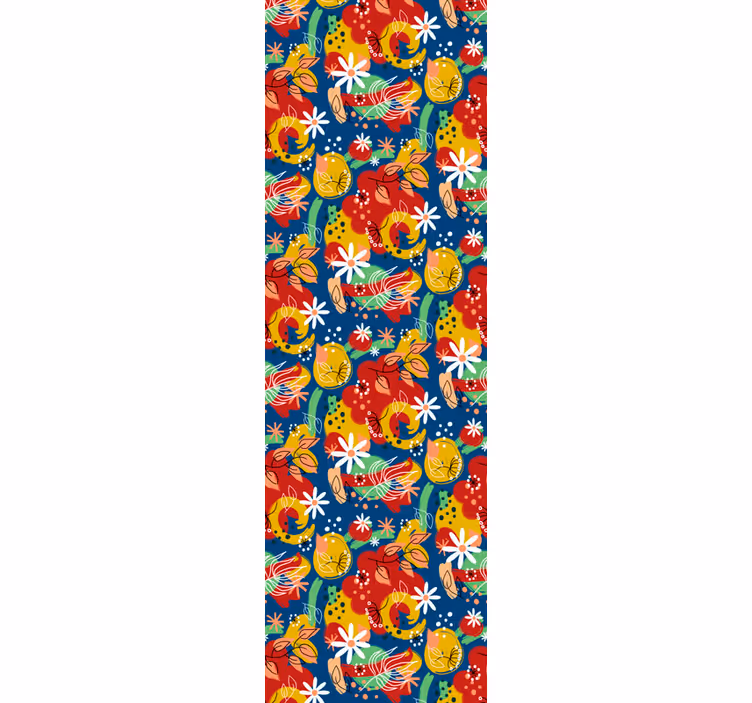 Papier peint abstrait touche fruitée - TenStickers