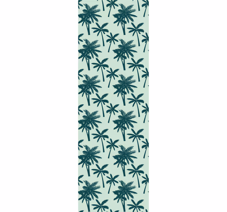 Papier peint arbres affichage du motif de la paume - TenStickers