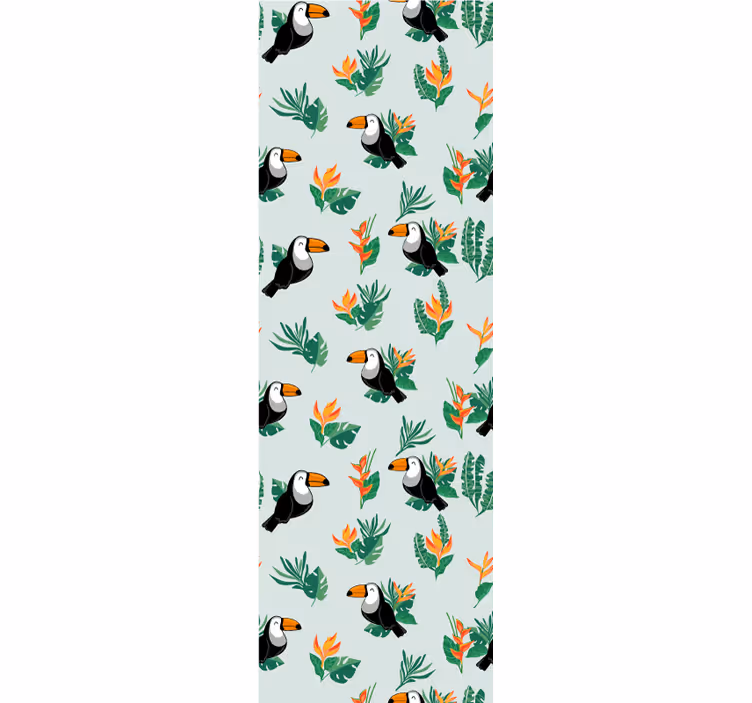 Papier peint animaux conception de toucans tropicaux - TenStickers
