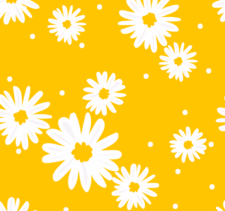 Papier peint floral délice de marguerite - TenStickers