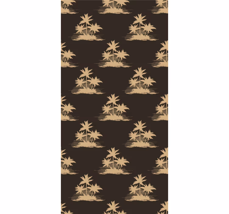 Papier peint arbres motif de palmier - TenStickers