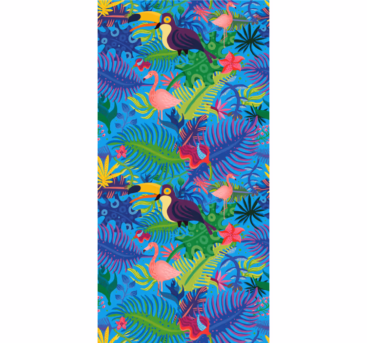 Papier peint jungle pluie de forêt tropicale - TenStickers