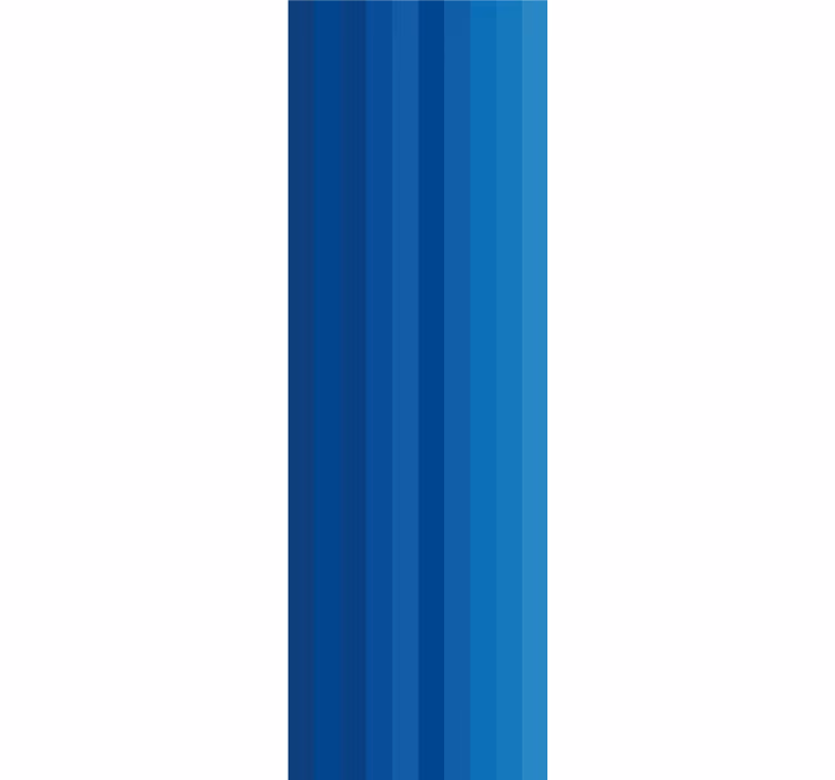 Papier peint ligne horizontale motif rayé bleu - TenStickers