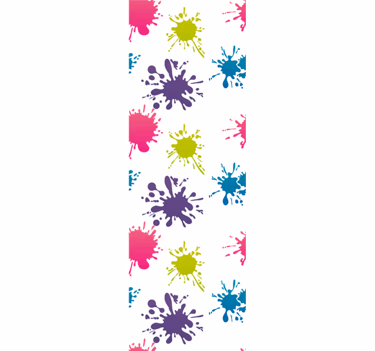 Papier peint abstrait éclaboussure colorée - TenStickers