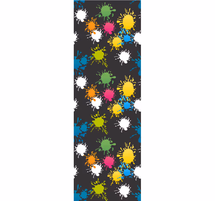 Papier peint chambre ado motifs éclaboussures - TenStickers