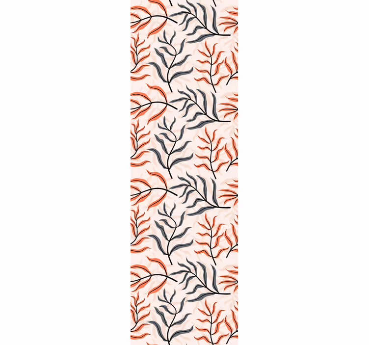 Papier peint feuillage modèle sans couture botanique - TenStickers