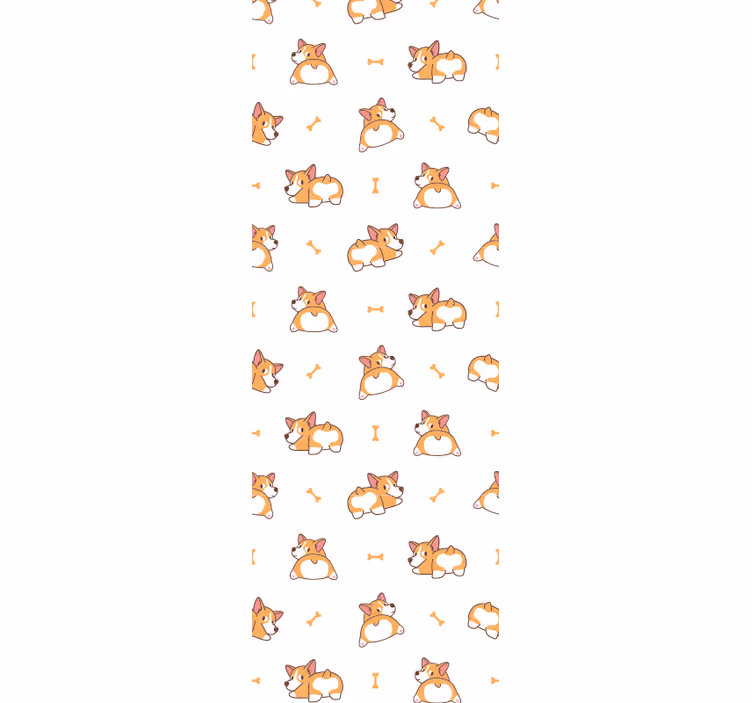 Papier peint chiens corgis joueurs - TenStickers