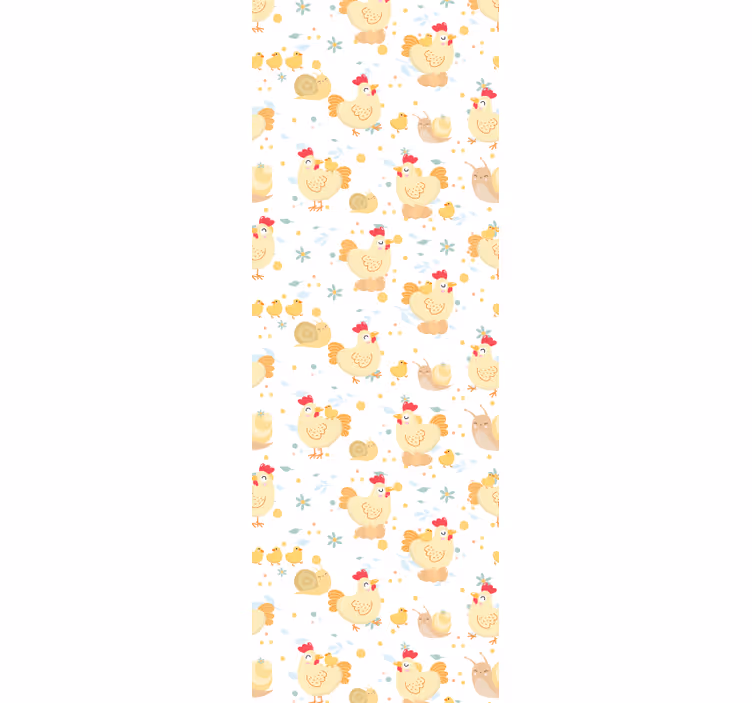 Papier peint animaux charmantes poules - TenStickers