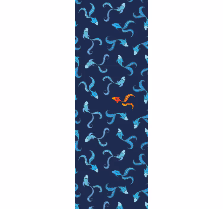Papier peint poissons motif de faune aquatique - TenStickers
