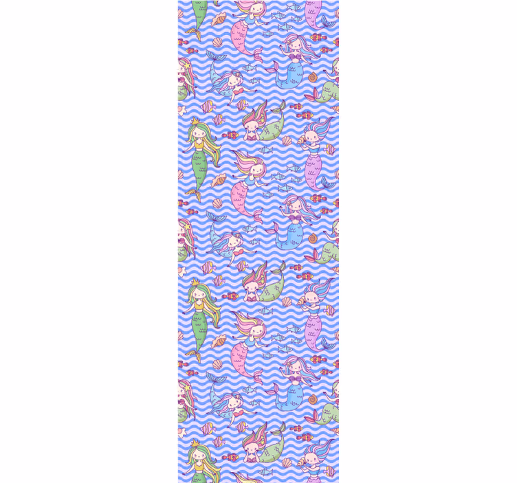 Papier peint chambre enfant images de sirène - TenStickers