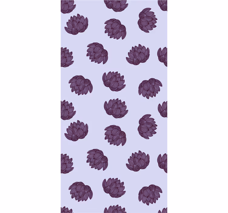 Papier peint floral Élégance du motif floral - TenStickers