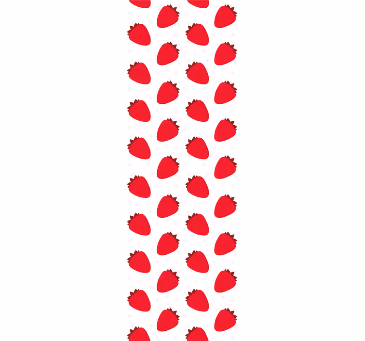 Papier peint cuisine motif de fruits rouges - TenStickers