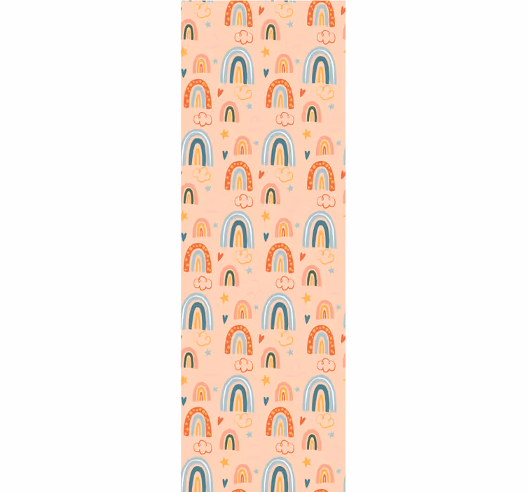 Papier peint chambre ado motif d'arcs-en-ciel - TenStickers