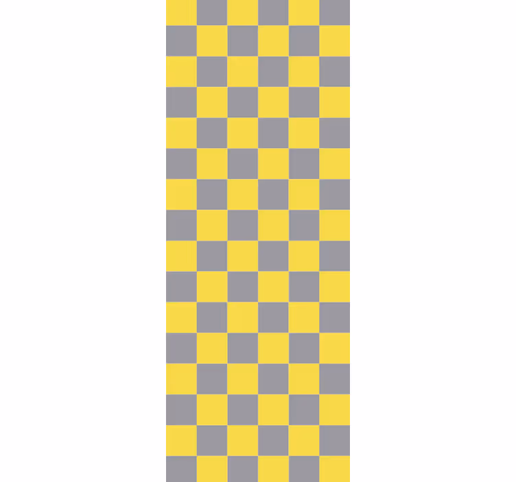 Papier peint carrés à motif damier - TenStickers