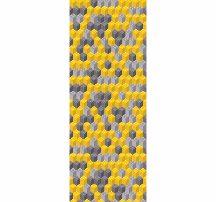 Papier peint formes géometriques nid d'abeille géométrique - TenStickers