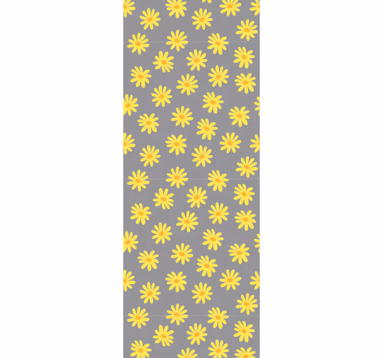 Papier peint floral soleil en fleurs - TenStickers