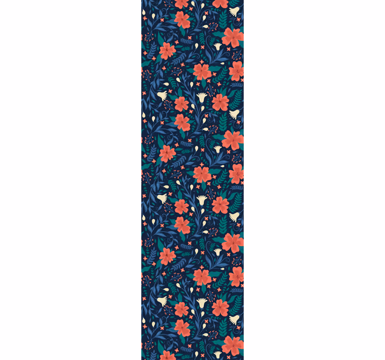 Papier peint floral motif floral botanique - TenStickers