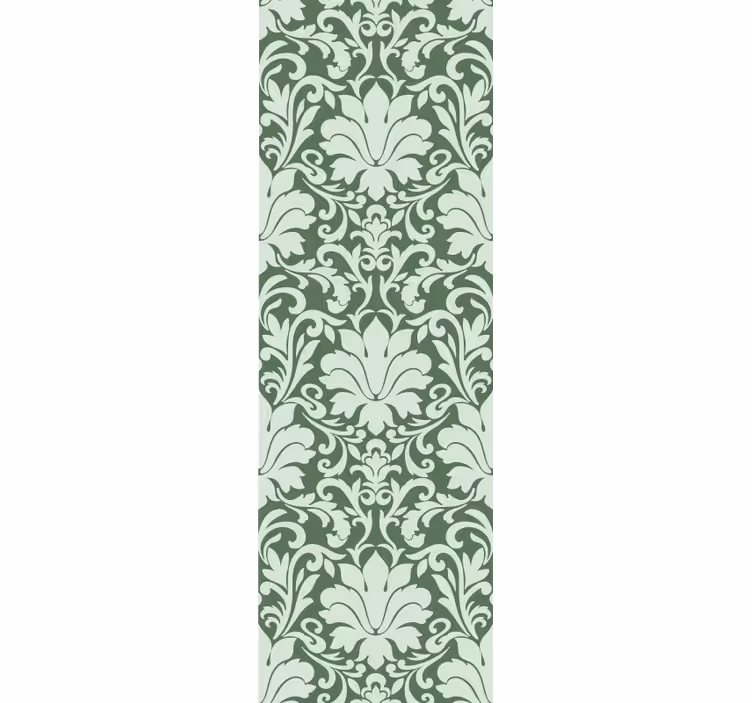 Papier peint fleuri élégant motif de feuillage - TenStickers