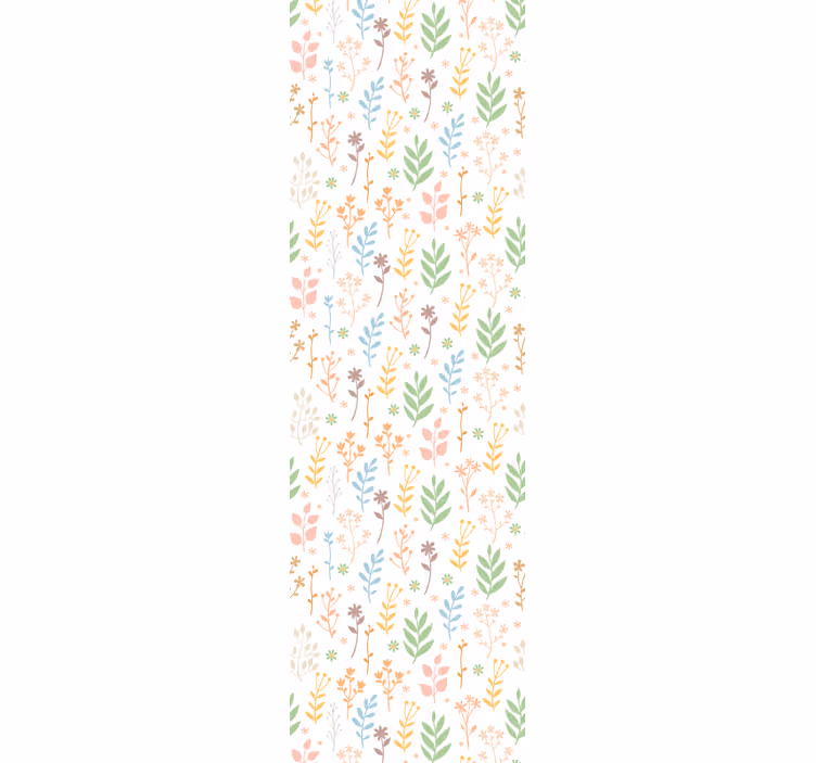 Papier peint floral accents de verdure florale - TenStickers