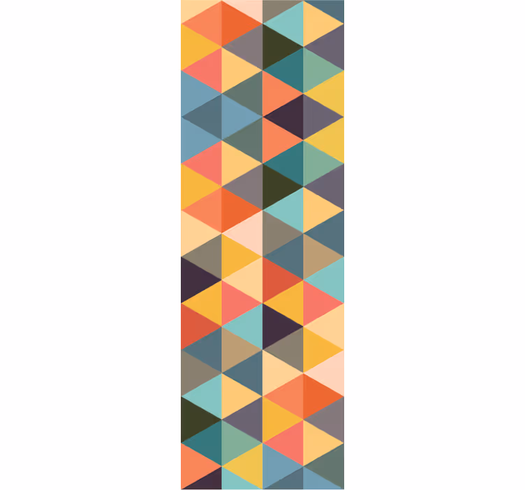 Papier peint formes géometriques triangles colorés - TenStickers