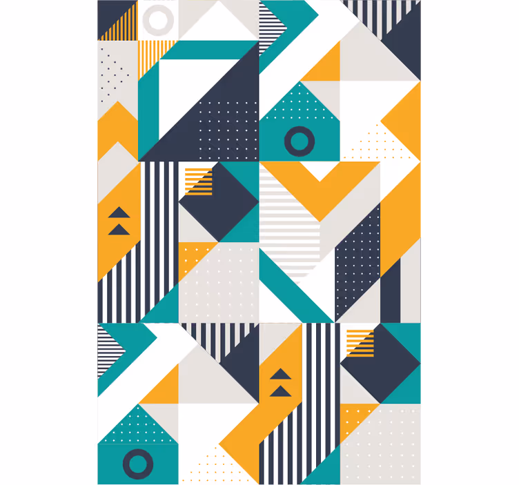 Papier peint formes géometriques ensemble géométrique - TenStickers
