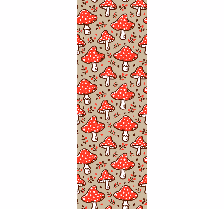 Papier peint cuisine motif champignon - TenStickers