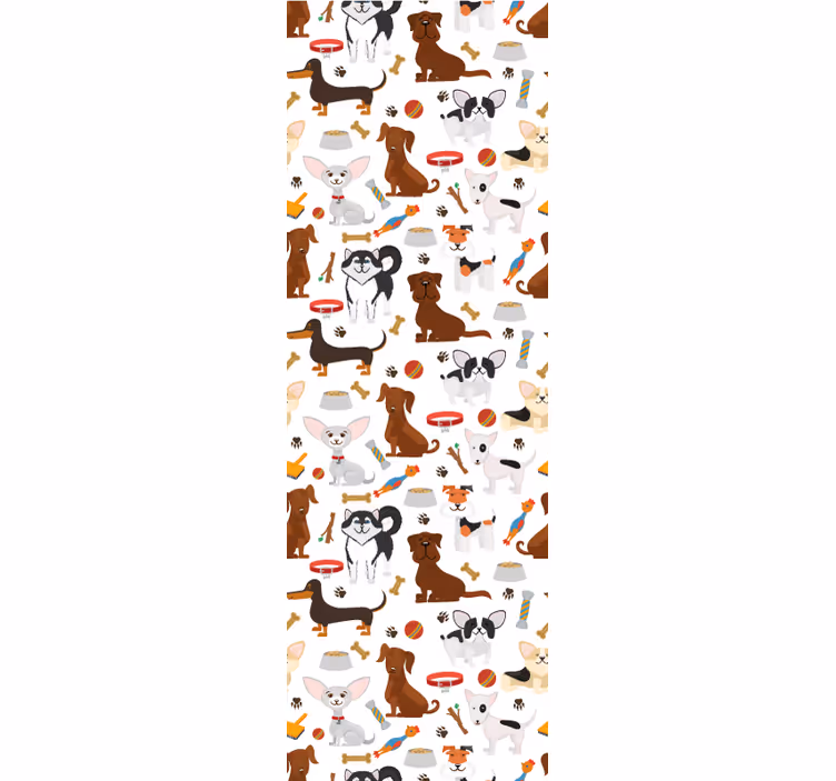 Papier peint chiens personnages canins - TenStickers