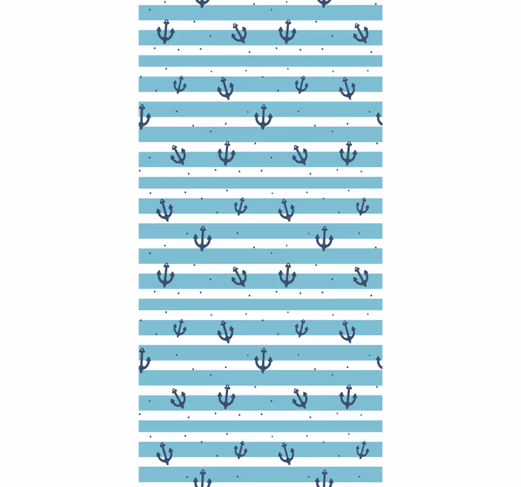 Papier peint rayures motif de bandes maritimes - TenStickers