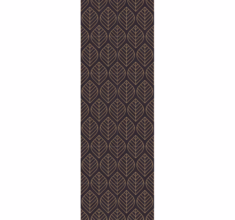 Papier peint feuillage élégance du motif de feuilles - TenStickers