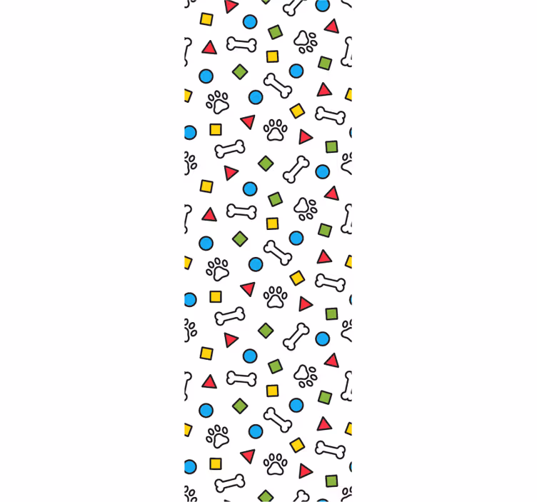 Papier peint chiens motifs d'animaux ludiques - TenStickers