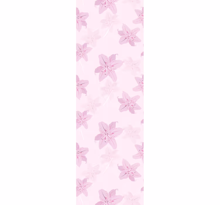 Papier peint lilas motif floral papillon - TenStickers
