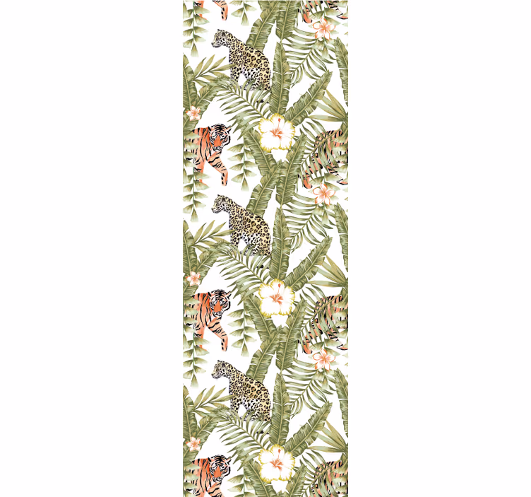 Papier peint animaux faune de la jungle tropicale - TenStickers